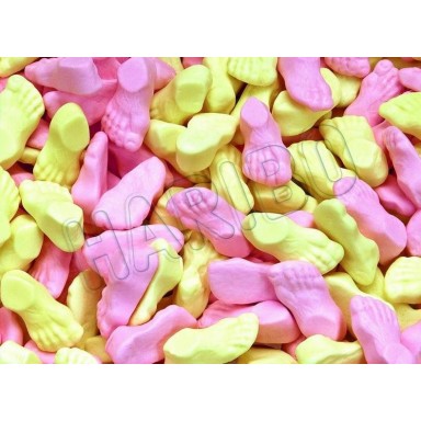 Caramelos de goma haribo pisotones 250u.