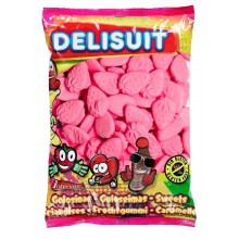 Caramelos de goma Delisuit Fresas aireadas bolsa 1kg.