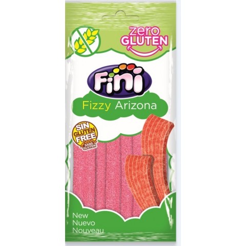 Fini bag 80g sugar Fizzy Strawberry Arizona Languages gluten 20 units. Fini bag 80g sugar Fizzy Strawberry Arizona Languages gluten 20 units.