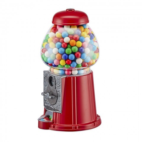 Chicletera metálica con esfera de cristal Chicletera metálica con esfera de cristal
