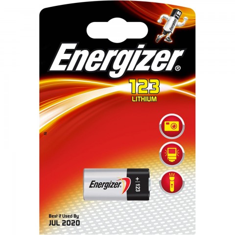 Pilas Energizer Photo Litio 123 3V. 1u. Pilas Energizer Photo Litio 123 3V. 1u.