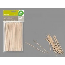 Wooden hygienic sticks 15cm 100u.