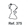 Cork with praying girl shape