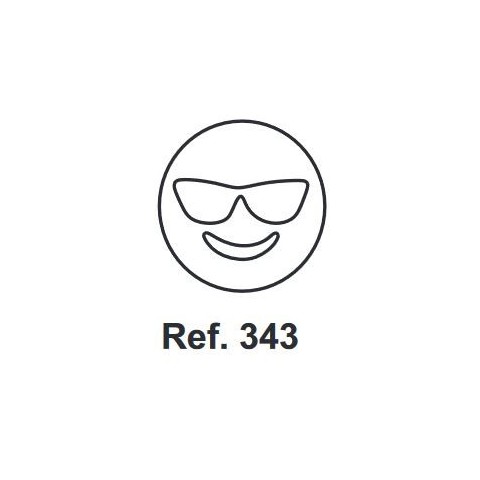 Cork with emoji with glasses shape Cork with emoji with glasses shape