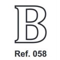 Cork letter B 10cm.