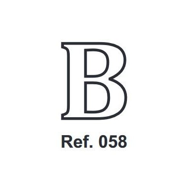 Cork letter B 10cm.