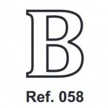 Cork letter B 10cm.