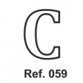 Corcho Letra C 10cm.