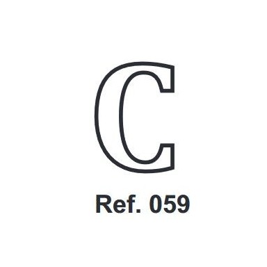 Cork letter C 10cm.