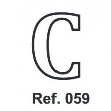 Cork letter C 10cm.