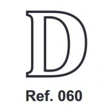 Cork letter D 10cm.