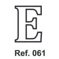 Cork letter E 10cm.