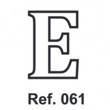 Cork letter E 10cm.