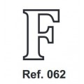 Cork letter F 10cm.