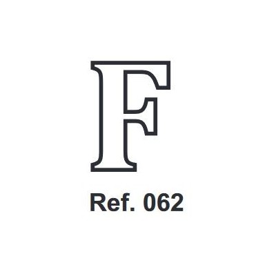 Cork letter F 10cm.