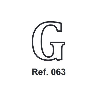 Cork letter G 10cm.