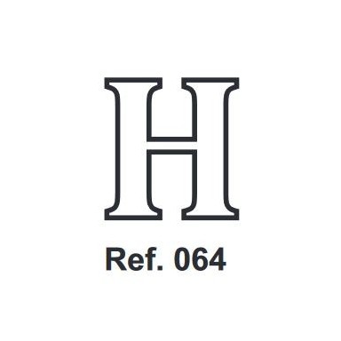 Cork letter H 10cm.