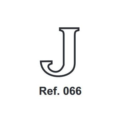 Cork letter J 10cm.