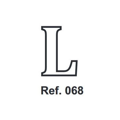 Cork letter L 10cm.