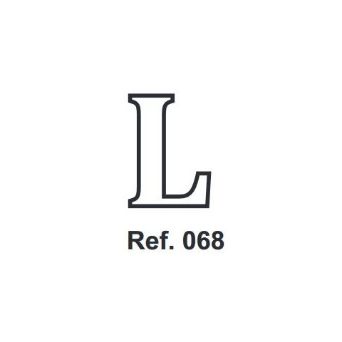 Cork letter L 10cm. Cork letter L 10cm.
