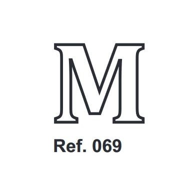 Cork letter M 10cm.