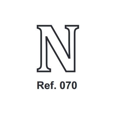 Cork letter N 10cm.