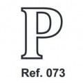 Cork letter P 10cm.