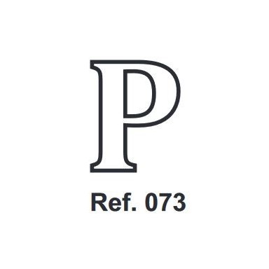 Cork letter P 10cm.