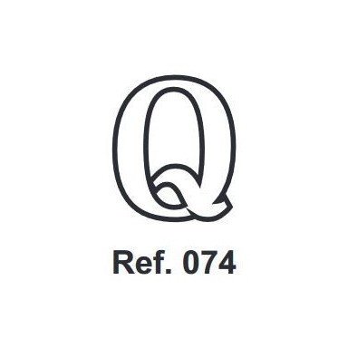 Cork letter Q 10cm.