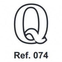 Cork letter Q 10cm.