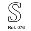 Cork letter S 10cm.