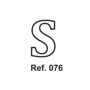 Cork letter S 10cm.
