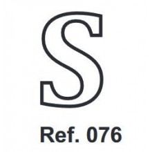 Cork letter S 10cm.
