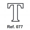 Cork letter T 10cm.