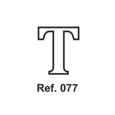 Cork letter T 10cm.