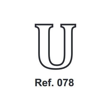 Cork letter U 10cm.