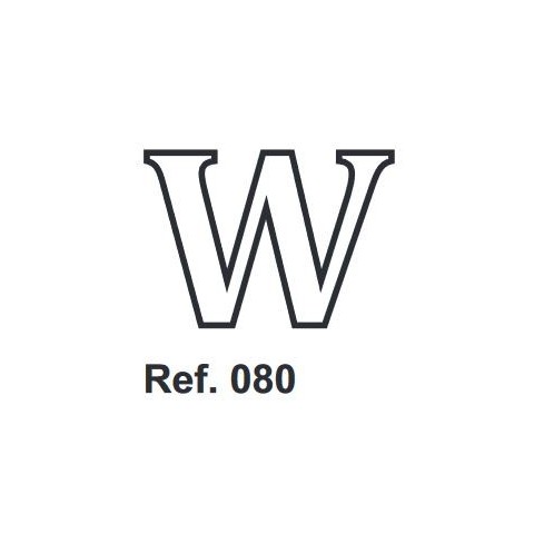 Cork letter W 10cm. Cork letter W 10cm.