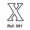 Cork letter X 10cm.