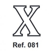 Cork letter X 10cm.
