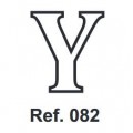 Cork letter Y 10cm.