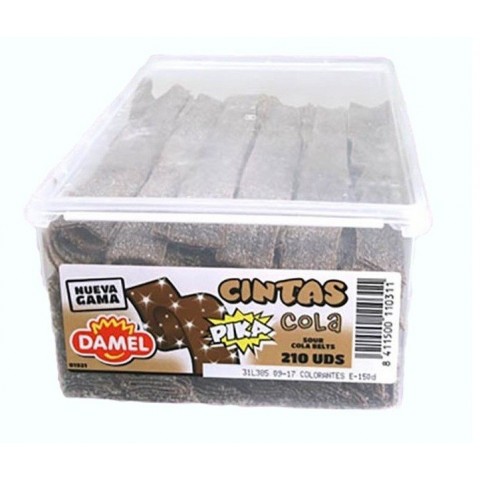 Damel sour cola flavour belts 210u. Damel sour cola flavour belts 210u.