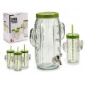 Set Cactus Dispensador y Jarras