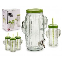 Set Cactus Dispensador y Jarras