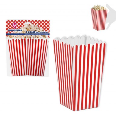 Pack 3 cajas para palomitas