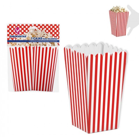 Pack 3 cajas para palomitas