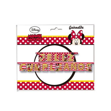 Garland Happy Birthday Minnie Mouse 3m.