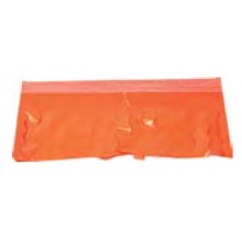 Fleco naranja de plástico 25M.