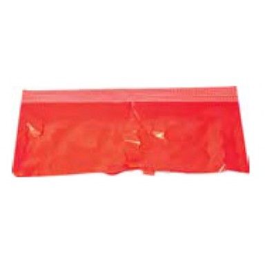 Red plastic fringe 25M
