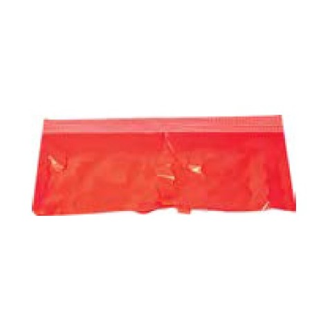 Fleco rojo de plástico 25M. Fleco rojo de plástico 25M.