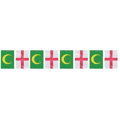 Bandera plástico moros y cristianos 50M.